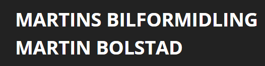 Martins Bilformidling Martin Bolstad