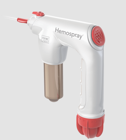 Hemospray-apparat for medisinsk bruk, designet for å stoppe blødninger effektivt.