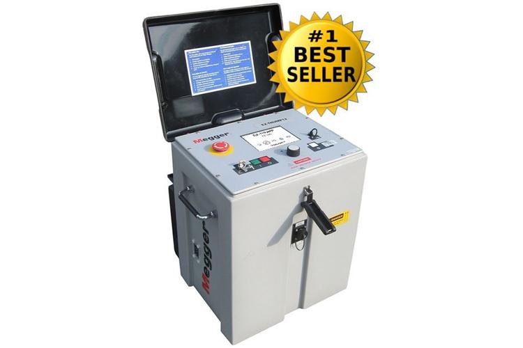 En elektrisk testmaskin med skjerm og kontrollpanel, merket som "#1 BESTSELLER".