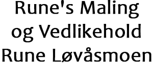 Rune's Maling og Vedlikehold Rune Løvåsmoen