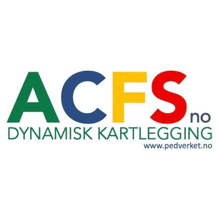 Logo for ACFS med teksten "Dynamisk kartlegging" og nettadressen "www.pedverket.no".