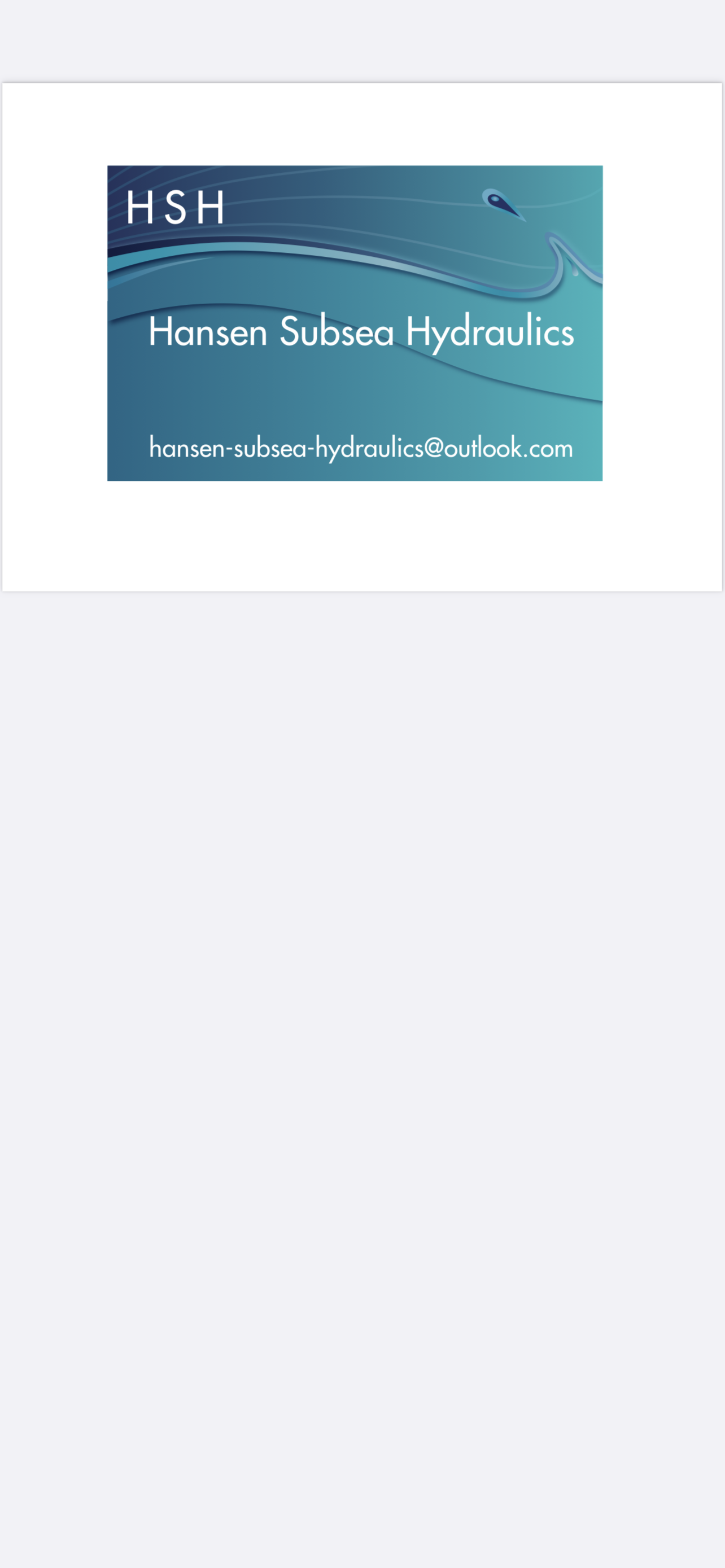 Hansen Subsea Hydraulics