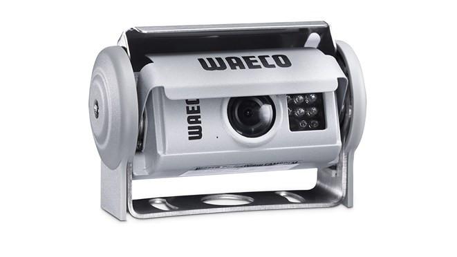 Kamera fra WAECO med en kompakt design og justerbare festemuligheter for enkel montering.