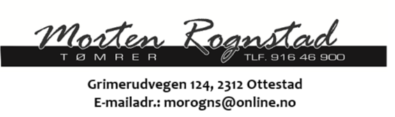 Tømrer Morten Rognstad AS