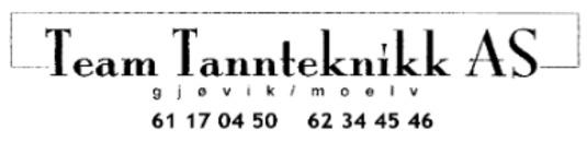 Team Tannteknikk AS logo