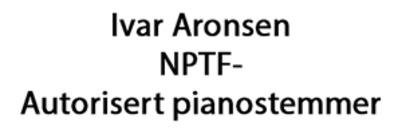 Pianostemmer Ivar Aronsen logo