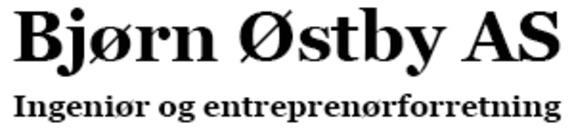 Bjørn Østby AS Ingeniør og Entreprenørforretning logo