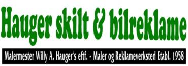 Hauger Skilt & Bilreklame logo