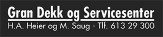 Gran Dekk og Servicesenter AS logo