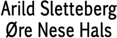 Arild Sletteberg Øre Nese Hals logo