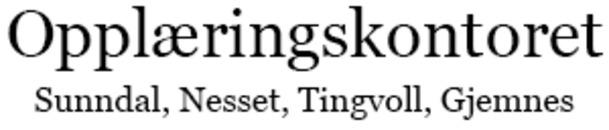 Opplæringskontoret Sunndal Tingvoll Gjemnes logo